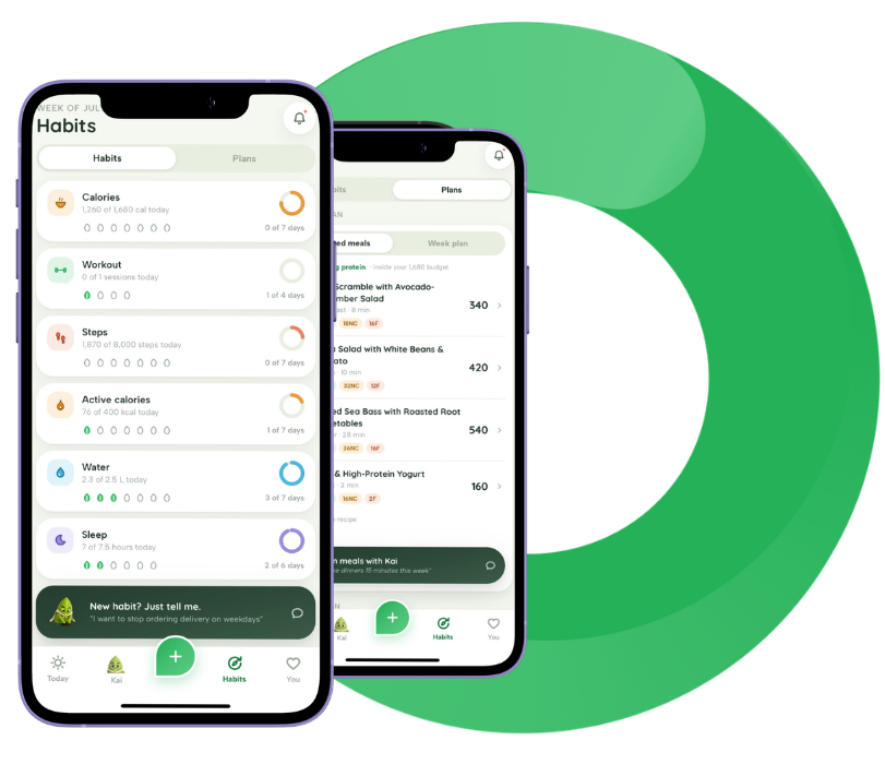 plan creation with the app for weight loss